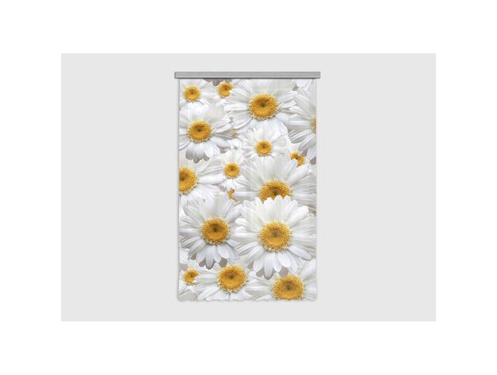 Ag Art - Flowers\, Rideau Imprimé Fleurs Marguerite Blanche Et Jaune 140x245 Cm\, 1 Pièce