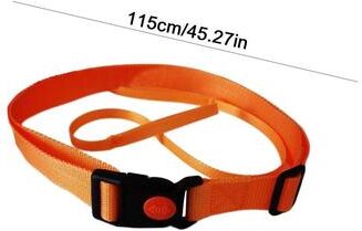 Shop Station Adjustable Swim Training Belt For Tow Float & Swim Buoy   Secure Open Water Swimming Safety Waist Strap orange