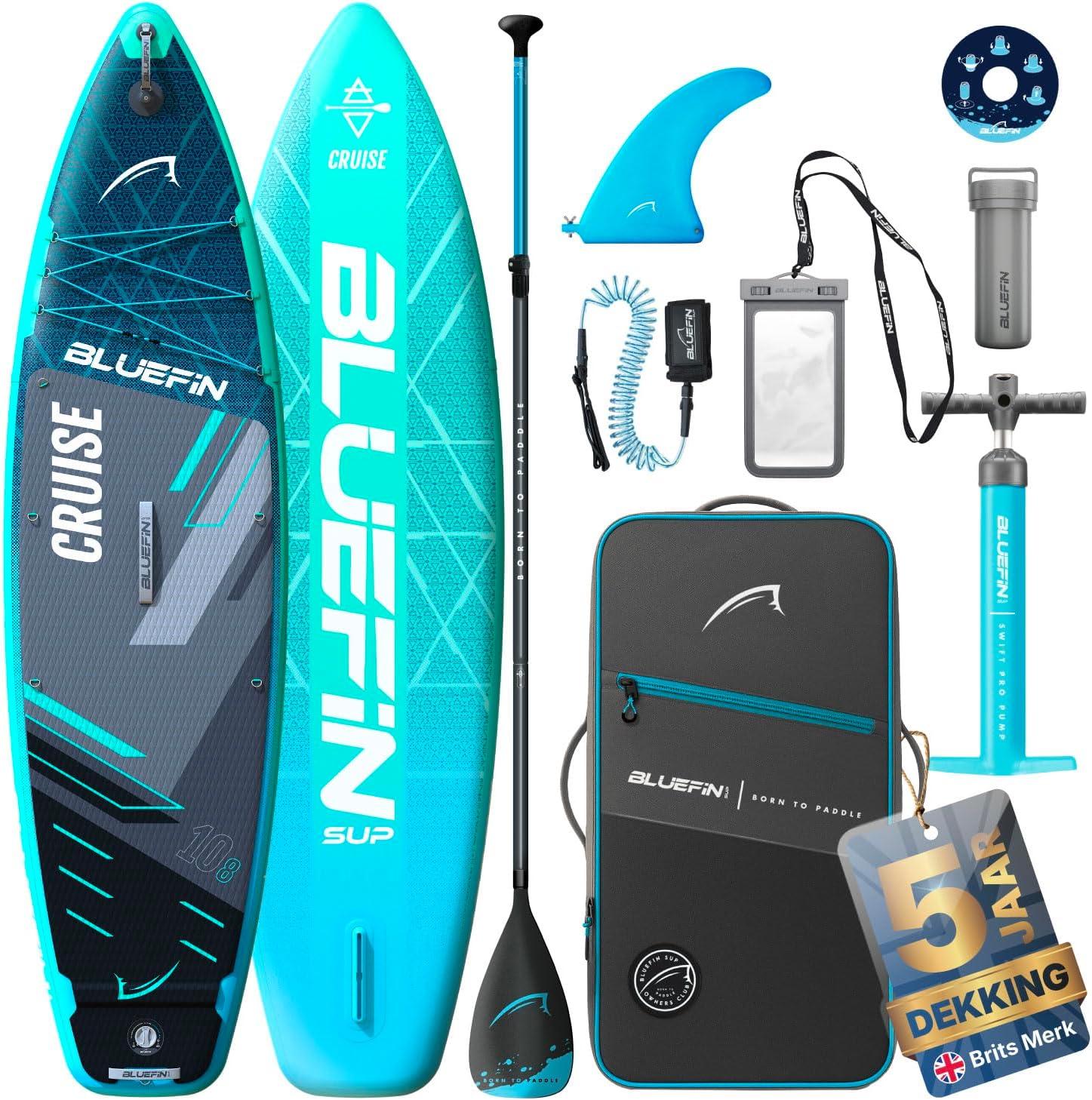 Aufblasbares Stand-Up-Paddleboard mit hochwertigem SUP-Zubehör und rutschfestem Deckpad, geeignet für alle Könnerstufen