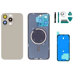 iPhone 15 Pro Max Backcover Titan Natur - Set