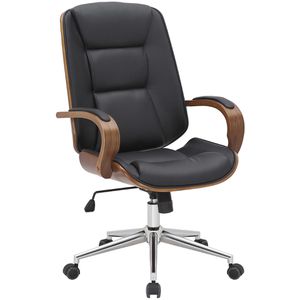 CLP Bürostuhl Yankton, 318676, schwarz, Kunstleder, belastbar bis 120 kg