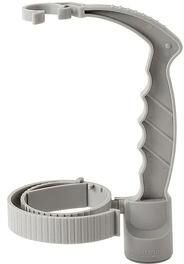 Uplifted Goods Adjustable Beverage Pouring Handle And Opener light Grey