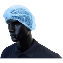 Unigloves 1000 Klipphauben mittel Ø 52 cm - Vlieshauben - gerafft - Gummiband - Schutzhauben - blau