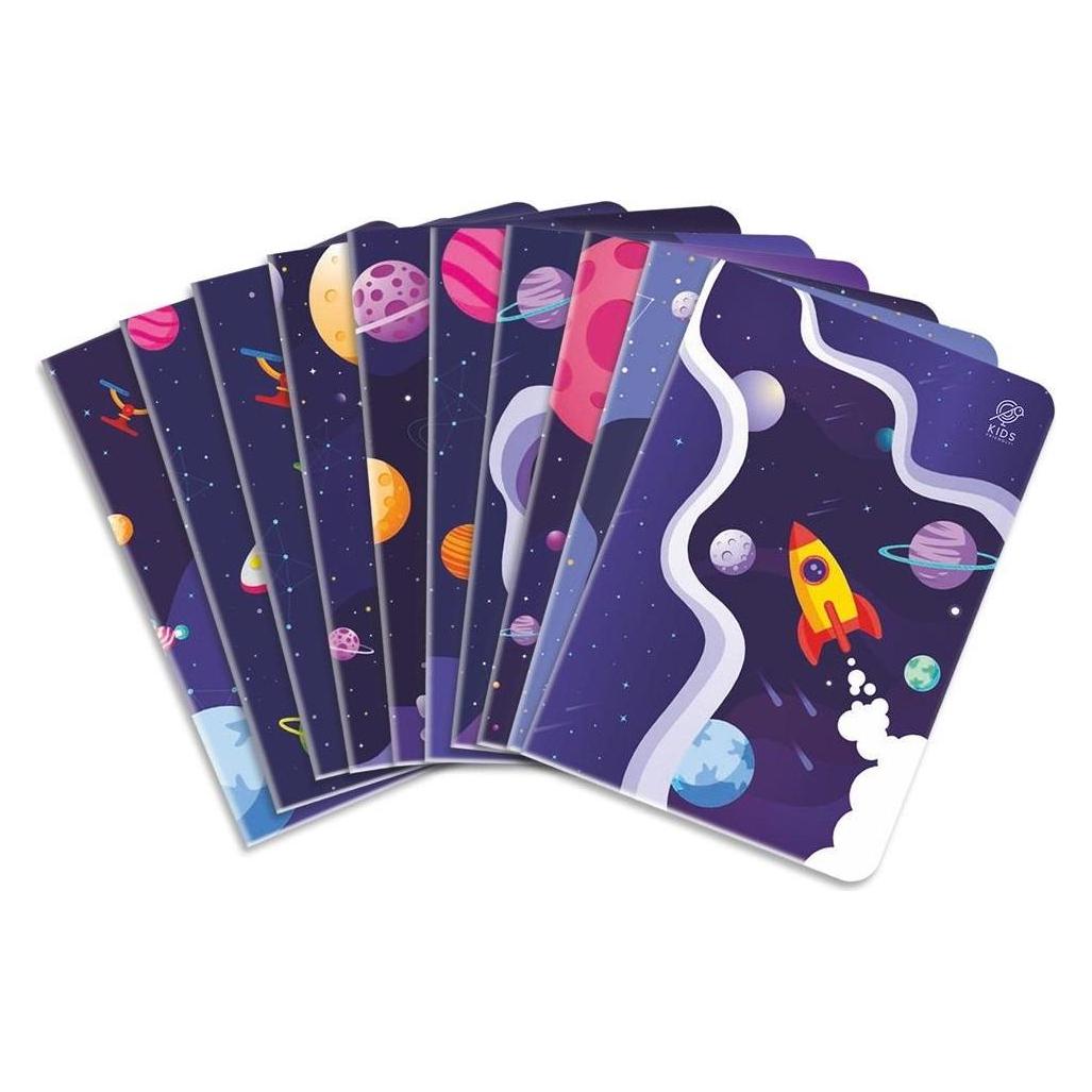 Elanders Notizbuch A5/32K Raster In Space (10 Stück) (A5) (40178201)