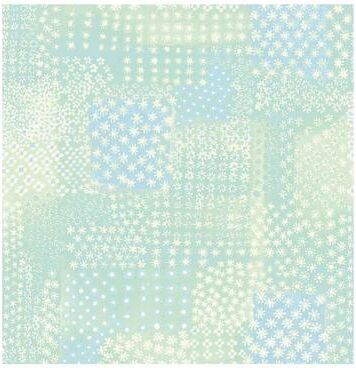 Lucky Day Flower Power Green Patchwork Wallpaper - 20.5in x 396in x 0.025in