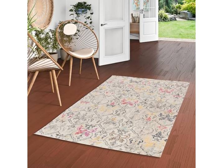 Pergamon Designer Teppich Vintage Zoe Modern Bunt Vintage Barock in 5 Größen
