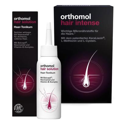 Orthomol Hair Intense Kapseln + Solution Set 1 St
