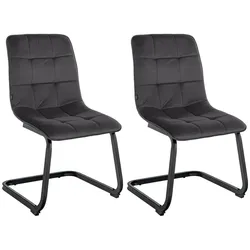 2er Set Esszimmerstuhl Vermont Samt