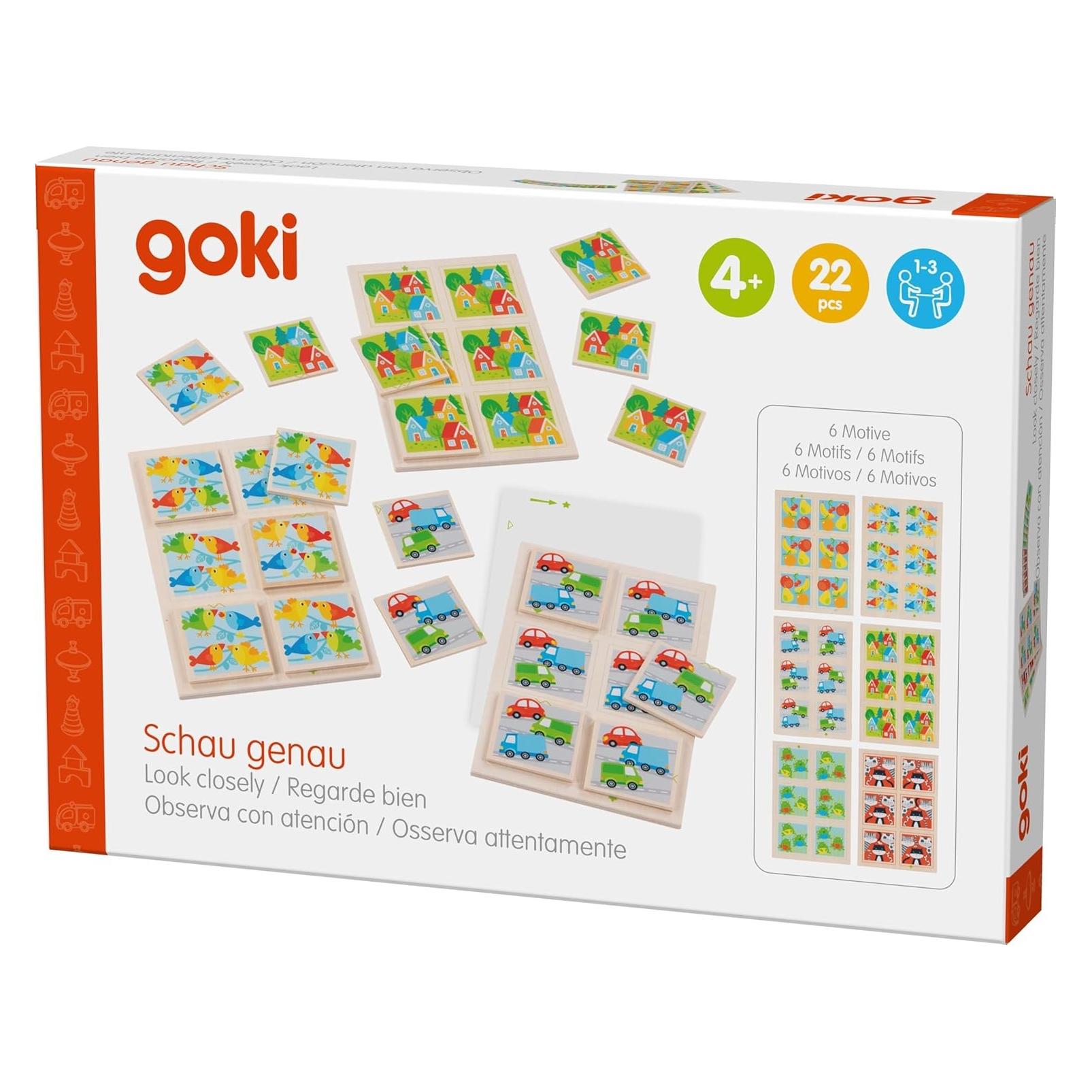 Goki Schau genau, Suchspiel (Deutsch, Englisch, Französisch, Italienisch, 1 - 3 Spieler) (56315)