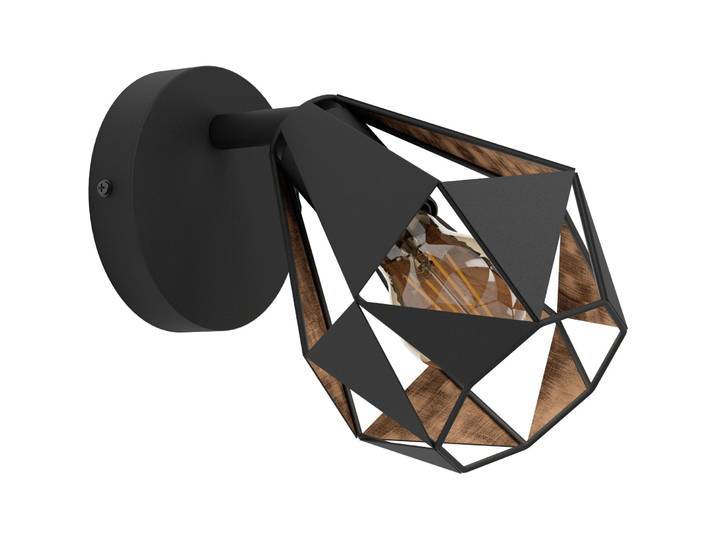 Eglo Spot Carlton 7 Schwarz/kupfer Stahl B 16 cm - Spot