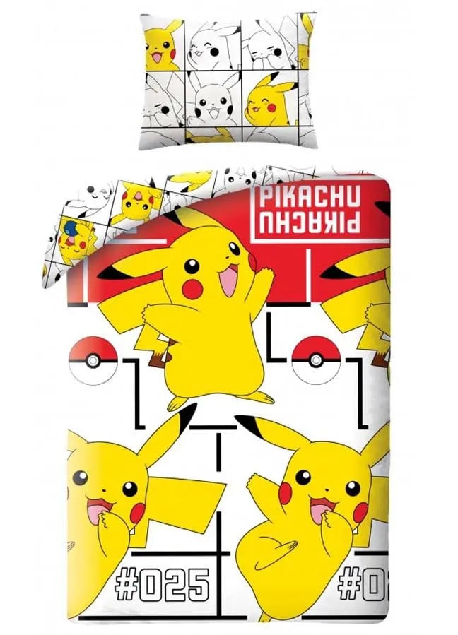 Pokémon Dekbedovertrek Pikachu 140 x 200 cm