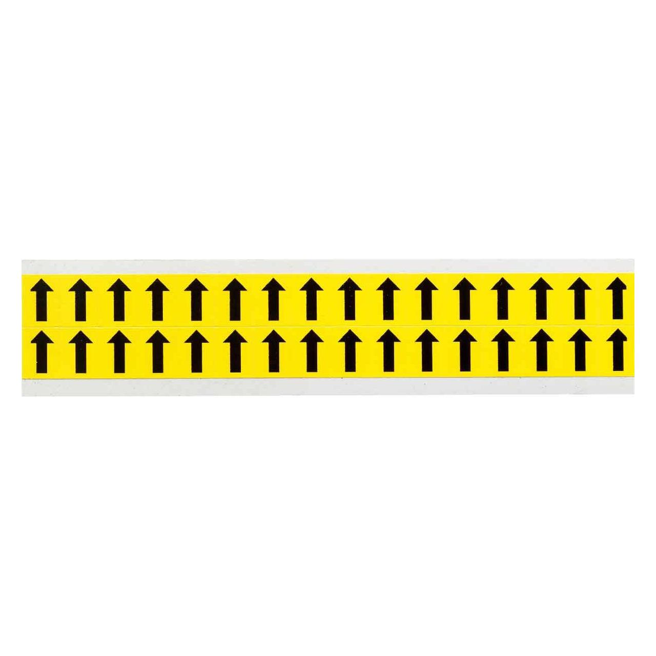 Brady 3420-ARO, B-499, Nylongewebe, Beschriftung: -> (Pfeil), Schwarz a. Gelb, 14x19mm, Schrifth. (3420-ARO)