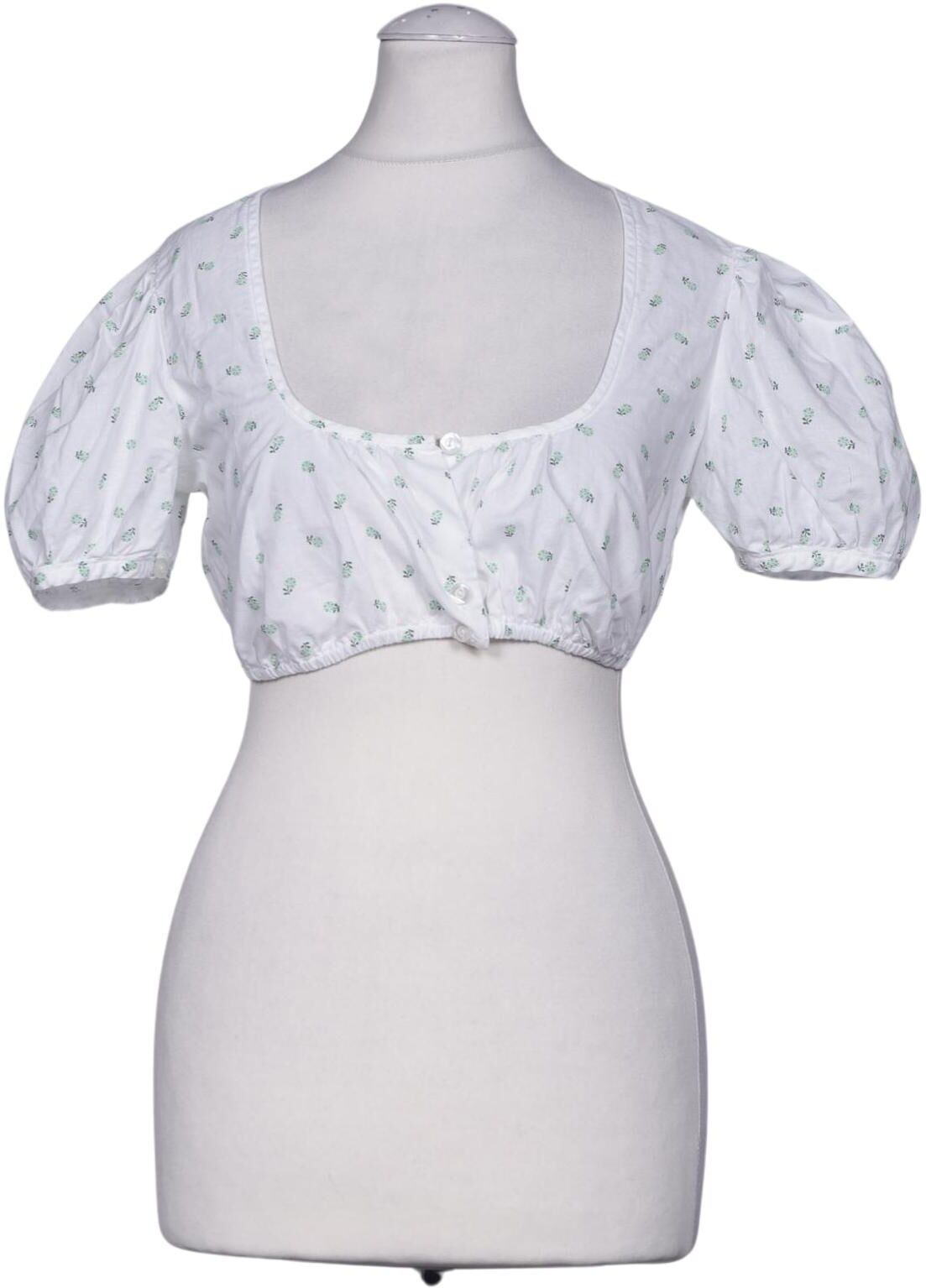 Wenger Tracht Damen Bluse, Weiß, Gr. EU 34, kein / Etikett - Second Hand
