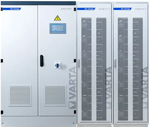 Varta Flex Storage E 80/150, Gewerbespeicher 135 kWh nutzbar, 80kW WR