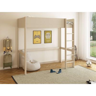 Hochbett OTTO HOME "Tipo – FSC-zertifiziertes Massivholz mit viel Freiraum darunter", beige (kaschmir, beige), B:105cm H:190cm L:207,7cm, Lüttenhütt erfüllt Kinderträume. Bunte Fantasie trifft auf trendiges Wohnen So wird das Kinderzimmer zu einem...