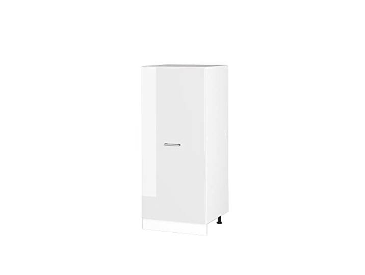 Vicco Hochschrank R-Line, Weiß Hochglanz, 60 cm mit großer Tür, zur Aufbewahrung von Haushaltsutensilien und Vorräten