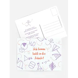 Einladungskarten Schulanfang selbst gestalten mit Spruch und Fotos im Onlinedesigner bei Meine-Kartenmanufaktur.de