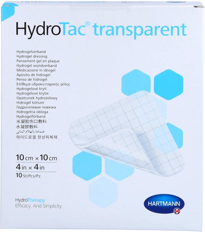 Hydrotac transparent Hydrogelverb.10x10 cm
