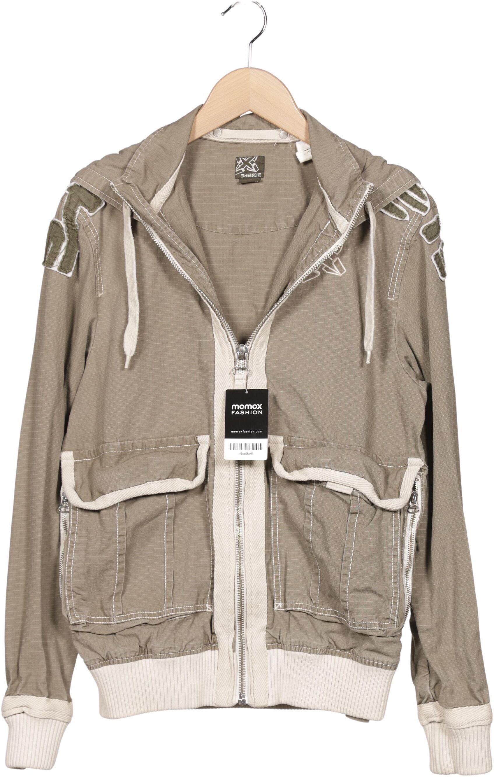 Energie Herren Jacke, Beige, Gr. M, Baumwolle - Second Hand