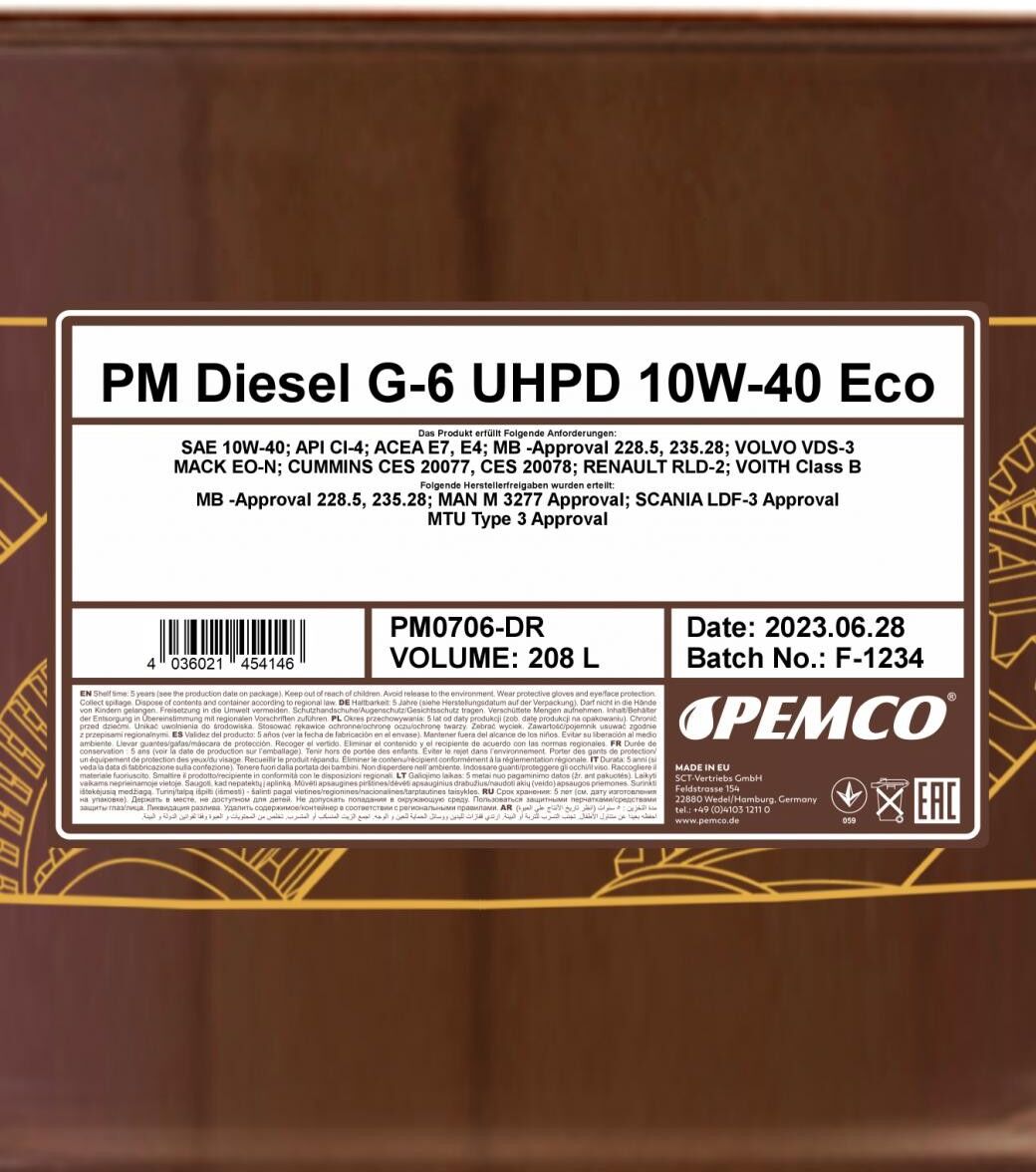 PEMCO PM0706-DR Motoröl