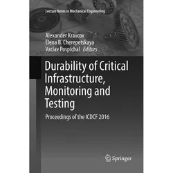 Durability of Critical Infrastructure, Monitoring and Testing, Fachbücher von Elena B. Cherepetskaya, Vaclav Pospichal, Alexander Kravcov
