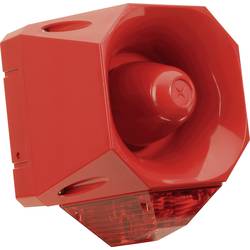 ComPro Kombi-Signalgeber Xenon Asserta AV Rot Blitzlicht, Dauerton 230 V/AC 120 dB AS/SB/230/R/120/RL