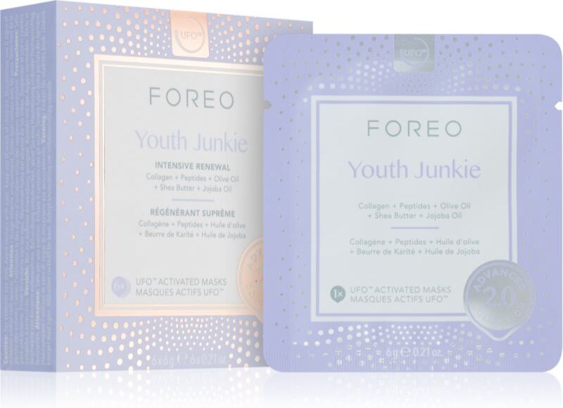 FOREO UFO™ Youth Junkie Gesichtsmaske gegen die Alterung 6 St.