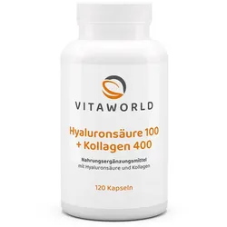 vitaworld Hyaluronsäure 100 + Kollagen 400 120 St