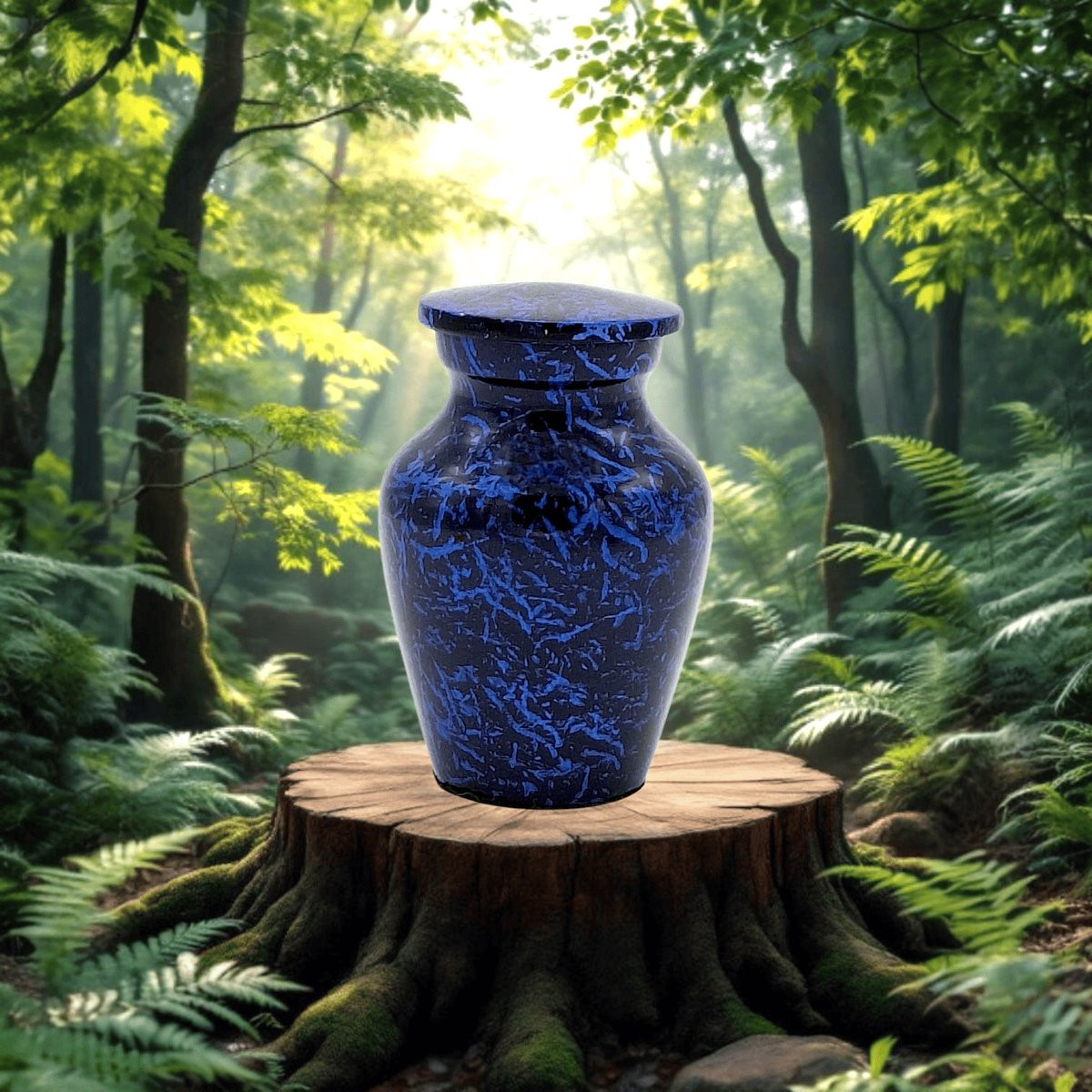 Mini urn Blue field 13197