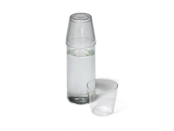 NINE - Milk Set Karaffe + Trinkglas (2er-Set), klar