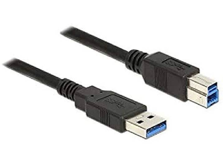 DeLock kabel USB 3.0 type-A-stekker > USB 3.0 type B-stekker 5, 0 m zwart
