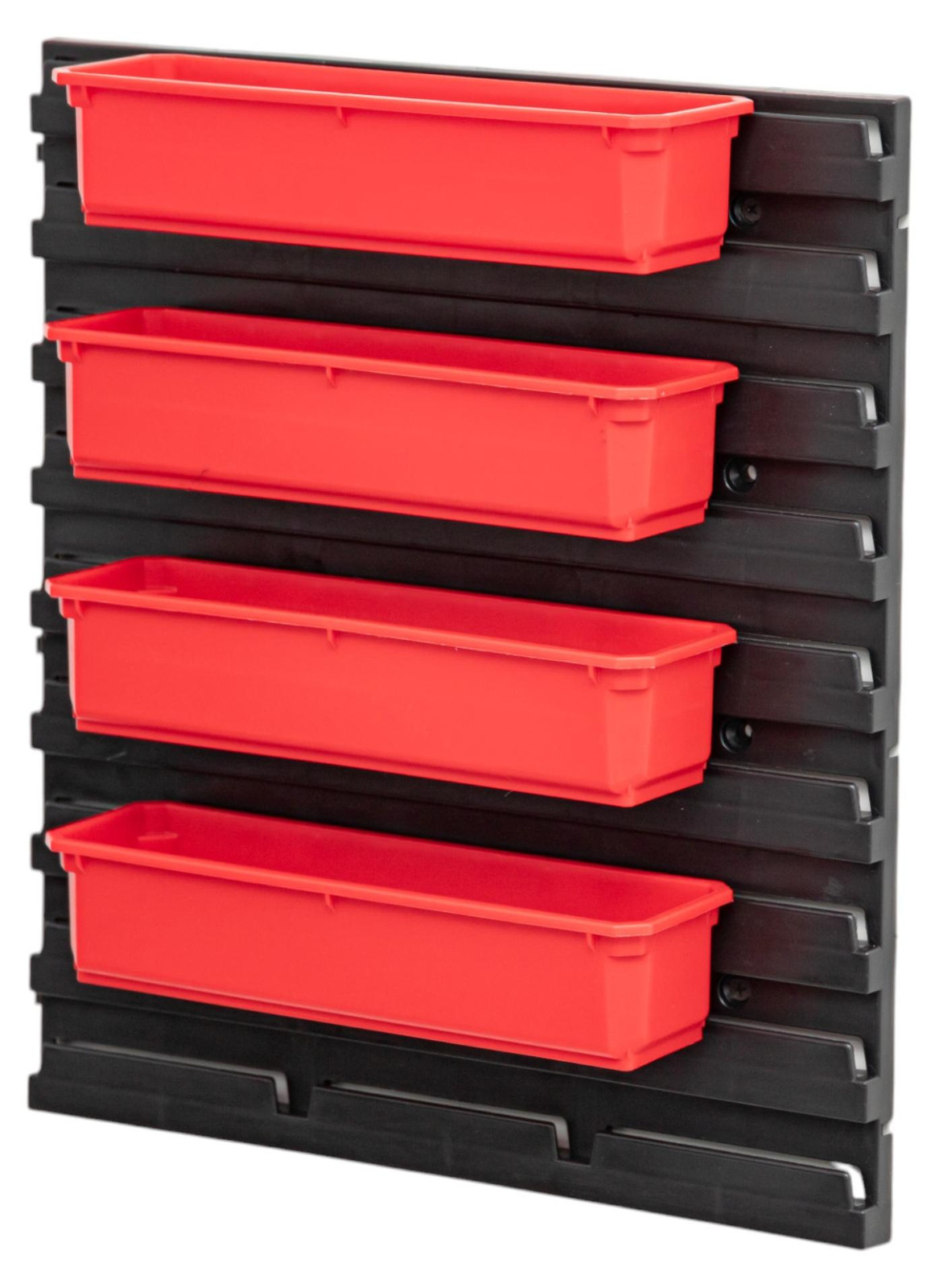 Qbrick Systeemcontainerset nr. 4 met 4 containers voor PRO Organiser 100 Expert, 200 Expert en PRO Lade 3, Werkplaatswand 39 x 35 cm, Patrol