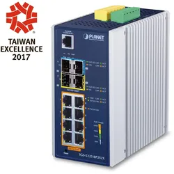 PLANET IGS-5225-8P2S2X Netzwerk-Switch Managed L3 Gigabit Ethernet (10/100/1000) Power over Ethernet (PoE) Blau, Silber