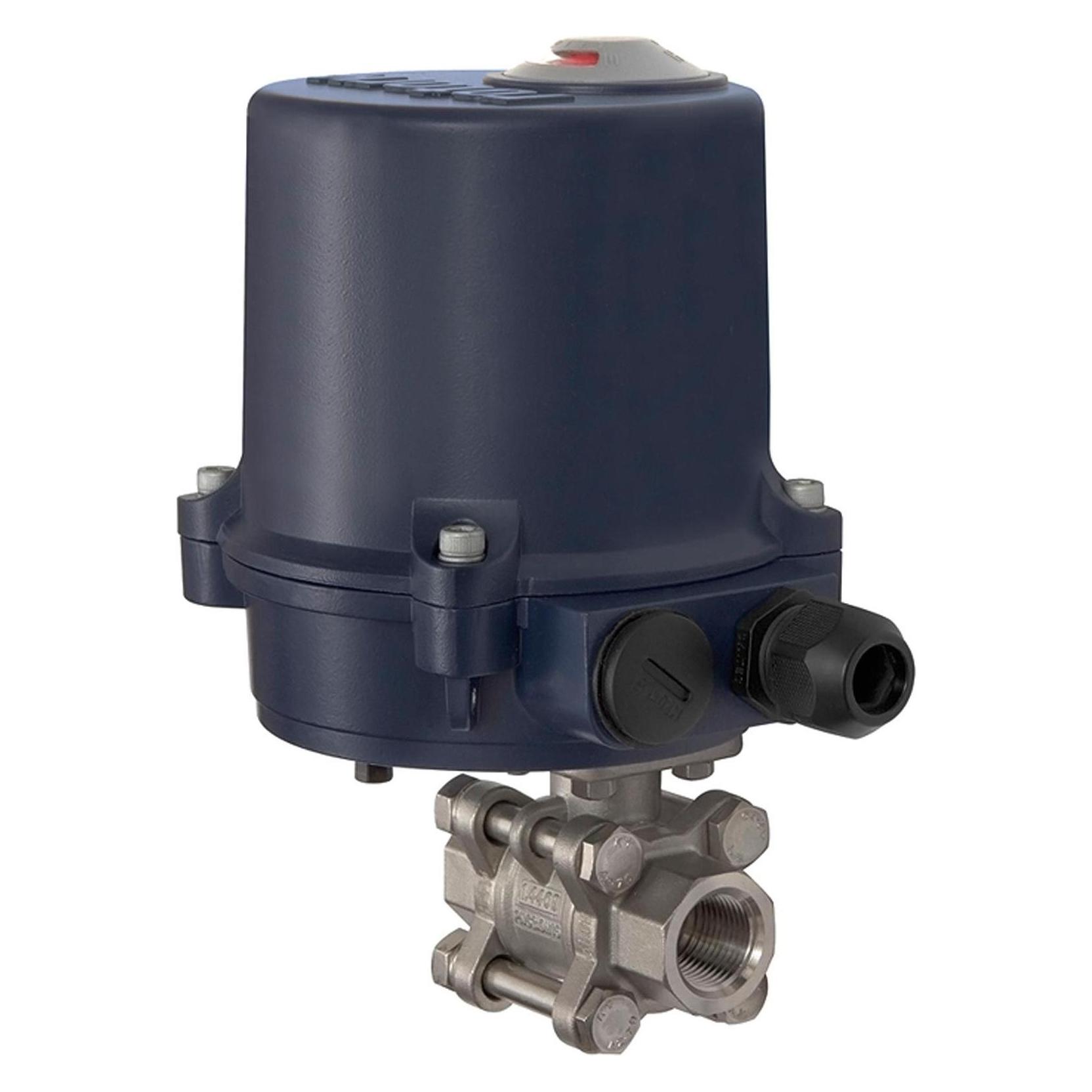 Riegler Edelstahlkugelhahn 2 Wege mit elektrischem Stellantrieb 230V AC 50Hz... (350.3810R)