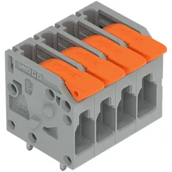 Wago 2604-1106 Leiterplattenklemme,Hebel,4 mm2,grau 26041106  - 60 Stück