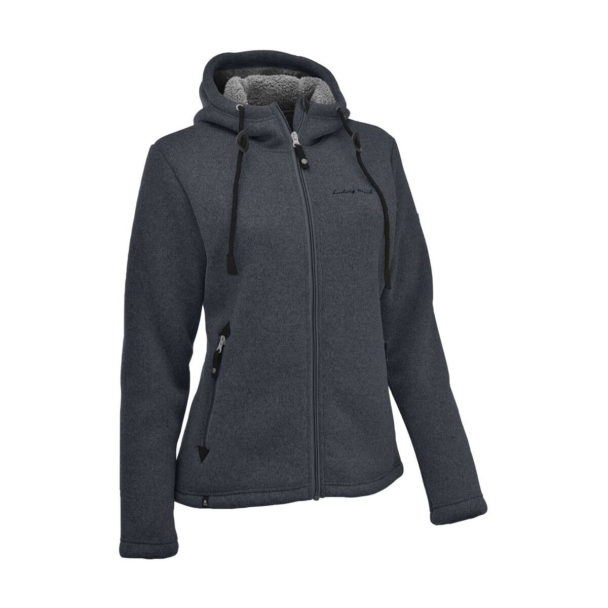 MAUL Sport Chieming - Strickfeecejacke m. Kap. black (02) 42 5213200202-02-42
