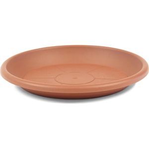 Greemotion Blumentopf-Untersetzer Mira, terrakotta, aus Kunststoff, frostsicher & UV-beständig, Ø 32,3 cm