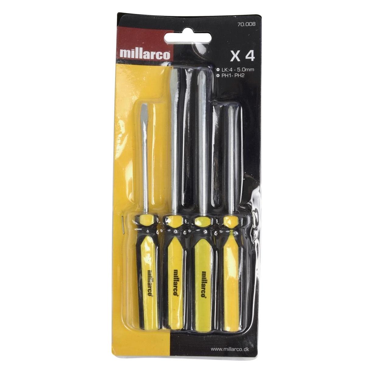 Millarco Schraubendreher-Satz LK/PH 4 Teile (70008)