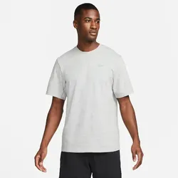 NIKE Dri-FIT Primary kurzarm Fitnessshirt Herren 097 - dk grey heather/htr/smoke grey XXL
