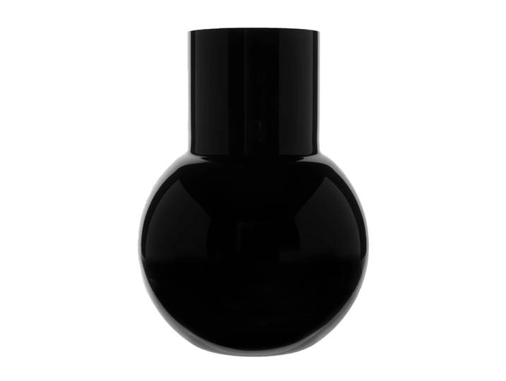 Skrufs Glasbruk Vase Pallo Noir 20 cm