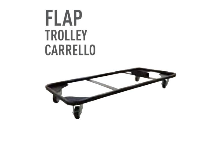 Stuhl Trolley Gaber Flap Schwarz, Neu