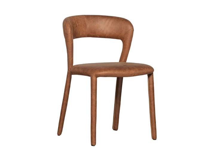 Design Esszimmerstuhl „Noblet“ Kunstleder Cognac De Eekhoorn