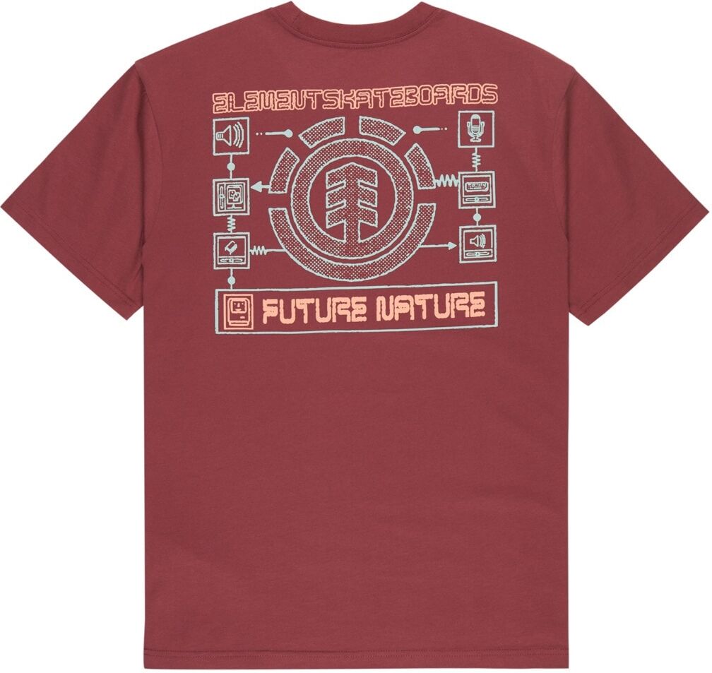 T-Shirt ELEMENT "Inner Workings", Herren, Gr. XS, rot (nocturne), Obermaterial: 100% Baumwolle., Shirts T-Shirt