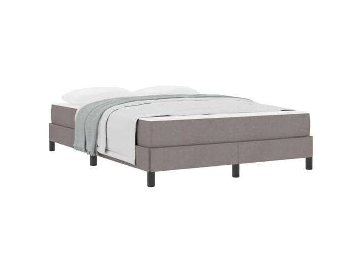 KTHLBRH Doppelbett 160 x 200 cm mit Federkernmatratze Atmungsaktiver Stoff, Struktur aus Holz, modernes Design, maximale Belastung 280 kg