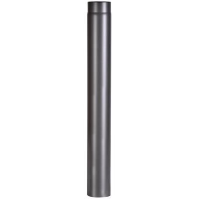 Ofenrohr FIREFIX, grau, B:13,4cm H:100cm L:13,4cm, Stahlblech, Rohre, 1000 mm lang