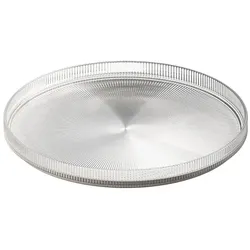 APS Teller THE GRID 6er Set - Glas, Ø 23 cm, stapelbar, mikrowellengeeignet