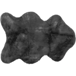 Gino Falcone Teppich Giorgia UNI anthracite 70 x 100 cm Fellform