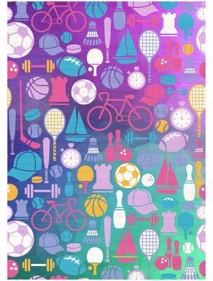 Nourison Imagination Indoor only Purple Graphic Area Rug