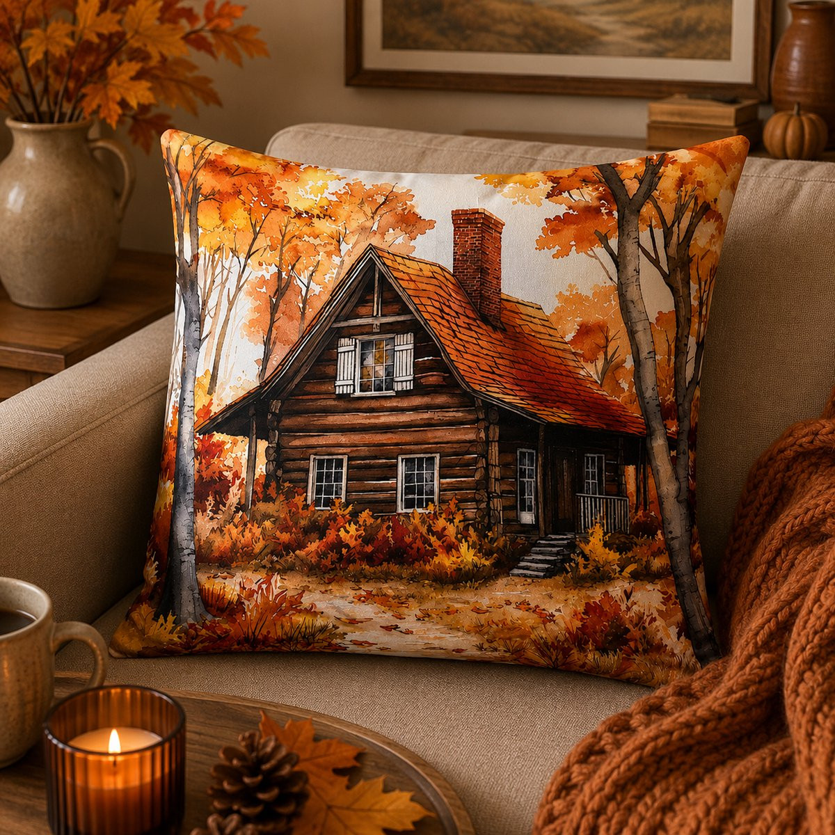 Autumn Homestead Collection Kussenhoes 45 x 45 cm