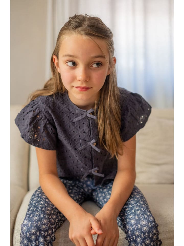 Like Flo Bluse "Charlotte" in Anthrazit - 158/164